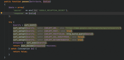 Интегриране в Laravel на reCaptcha v3